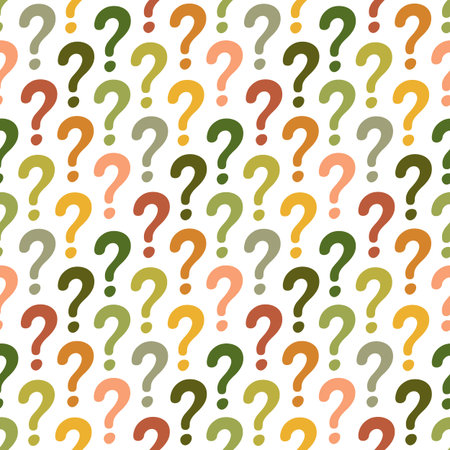 Question mark seamless pattern, vector abstract backgroundのイラスト素材