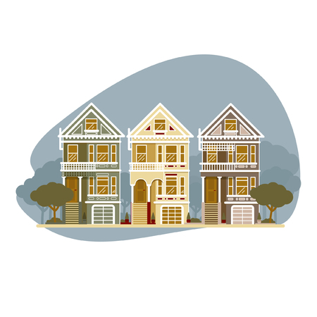 Family house icon isolated on background.のイラスト素材