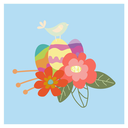 easter postcardのイラスト素材
