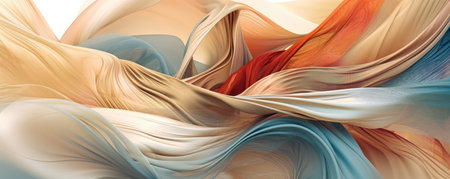 Harmony of colors, meditation. Abstract backgrounds in pastel colors. An oasis of peace. Painting for background, card, invitation, wallpaper, wall art decoration. in soft shades of blue and red. Generative AIの素材