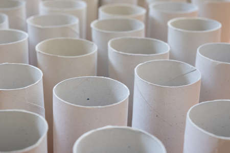 Full frame of many cardboard, wallpaper with copy space, recycling conceptの写真素材