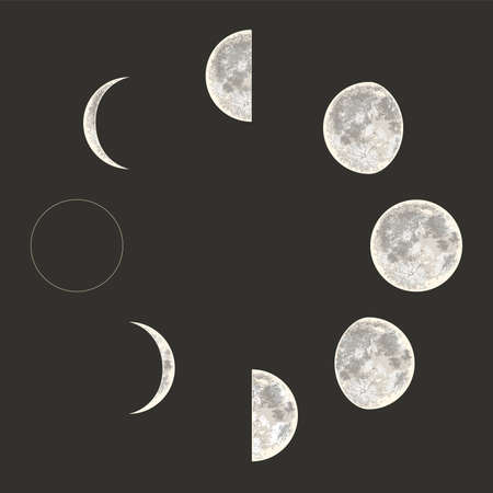 上弦の月 のイラスト素材 イメージマート