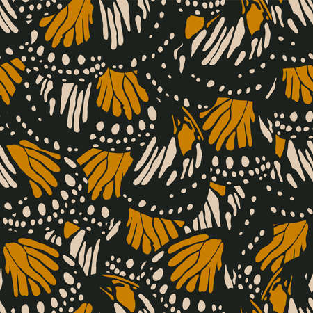 Butterfly wings seamless pattern abstract styleのイラスト素材