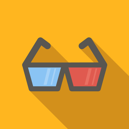 3d video flat icon for web or mobile deviceのイラスト素材
