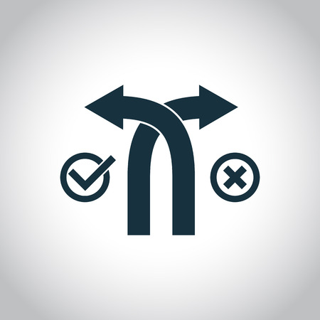 Selection of roads simple icon for web and mobile devicesのイラスト素材