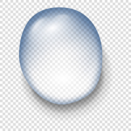 Drop of water sign on a transparent backgroundのイラスト素材