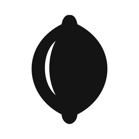 Lime simple icon isolated on white backgroundのイラスト素材