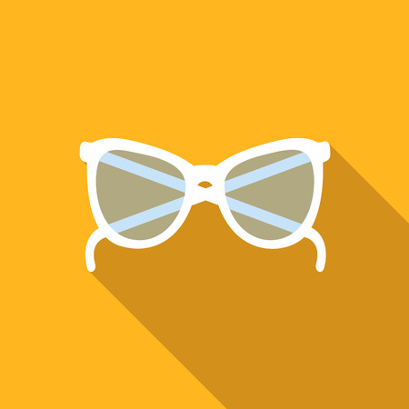 Sunglasses flat icon for web and mobile devicesのイラスト素材