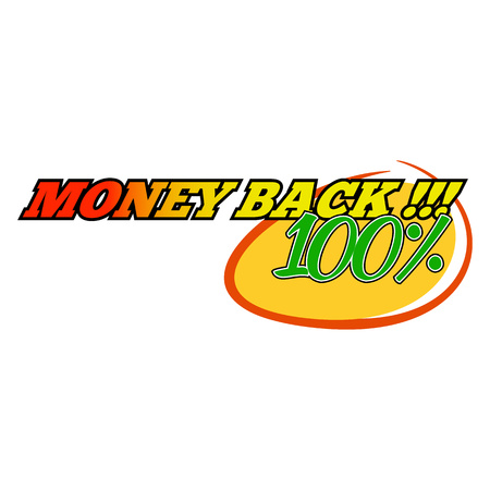 Money back icon in comics style isolated on white backgroundのイラスト素材