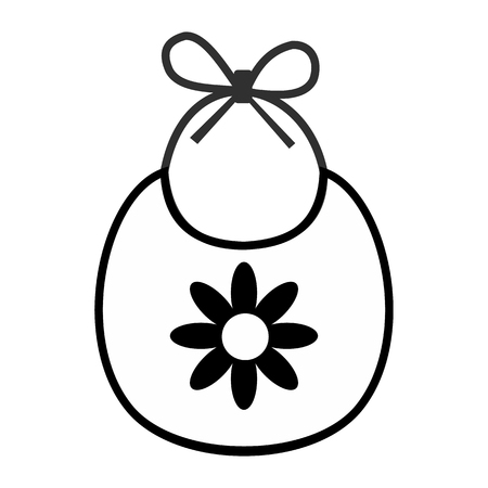 Baby bib simple icon for web and mobile devicesのイラスト素材