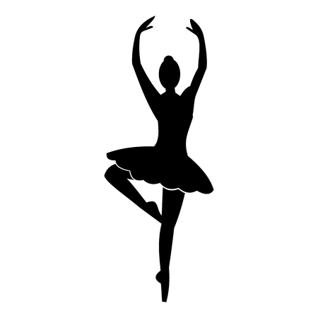 Ballerina simple icon for web and mobile devicesのイラスト素材