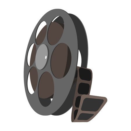 Videotape cartoon icon isolated on white backgroundのイラスト素材