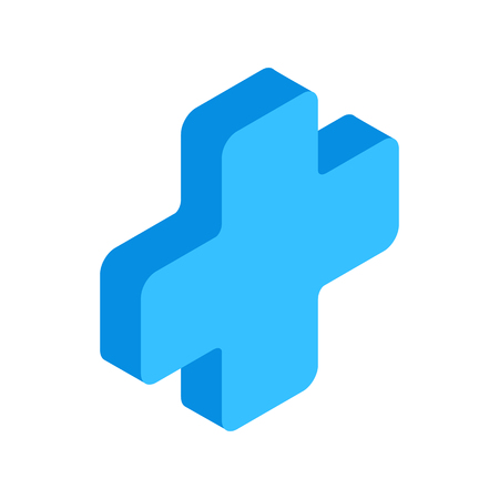 First aid isometric 3d icon for web and mobile devicesのイラスト素材