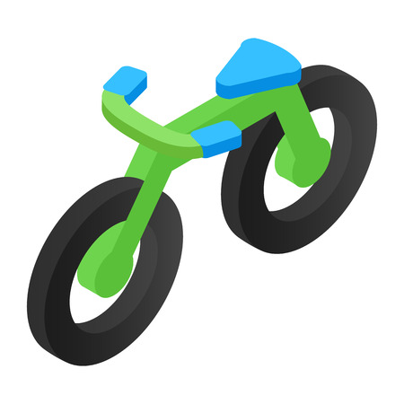 Bicycle isometric 3d icon for web and mobile devicesのイラスト素材