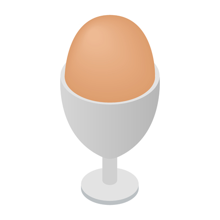 Egg isometric 3d icon for web and mobile devicesのイラスト素材