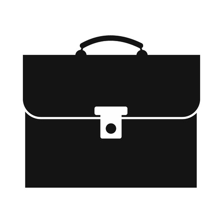 Briefcase simple icon isolated on white backgroundのイラスト素材