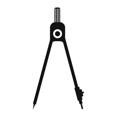 Divider single simple icon. Surveyor and geometry, engineer, architect, school symbolのイラスト素材