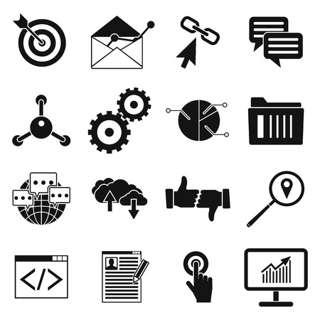 Seo web simple icon isolated on white backgroundのイラスト素材