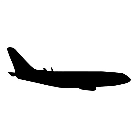 Planes black silhouette isolated on white backgroundのイラスト素材