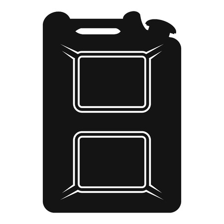 Black canister flat icon isolated on a white backgroundのイラスト素材