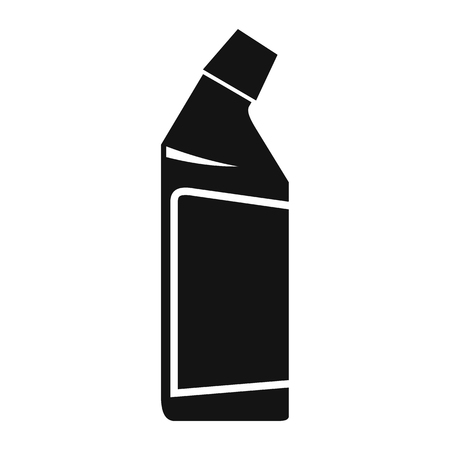 Container of drain cleaner black simple iconのイラスト素材