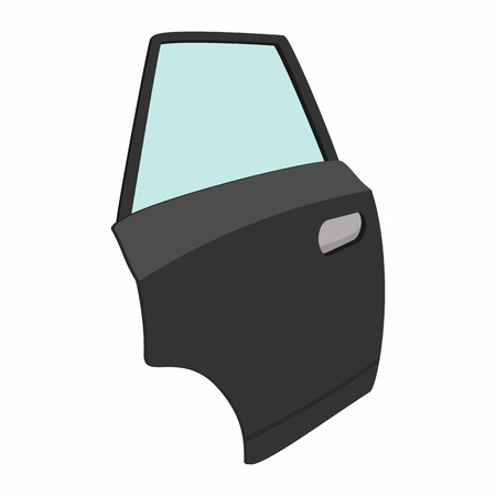 Car door single cartoon icon on white backgroundのイラスト素材
