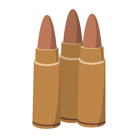 Three bullets cartoon icon on a white backgroundのイラスト素材