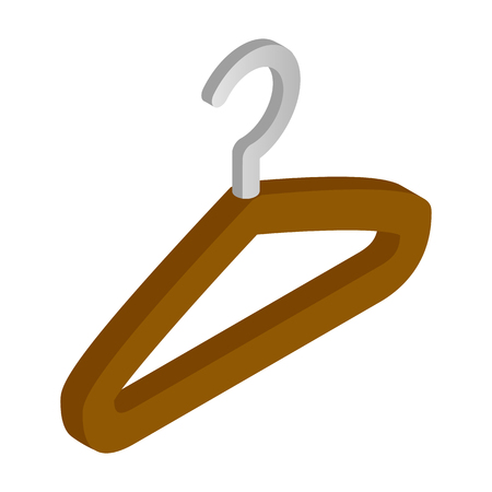 Hanger isometric 3d icon isolated on a white backgroundのイラスト素材