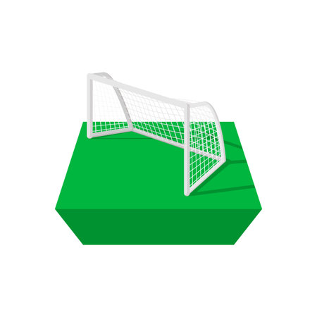 Football goal cartoon icon isolated on a white backgroundのイラスト素材