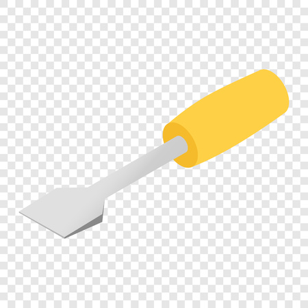 Screwdriver color isometric 3d icon on transparent backgroundのイラスト素材