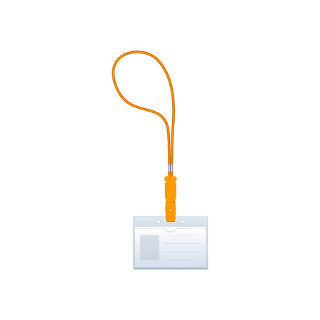 White identification card for web and mobile devicesのイラスト素材