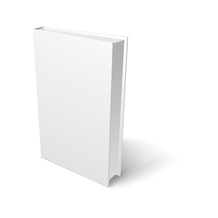Blank book cover on a white backgroundのイラスト素材