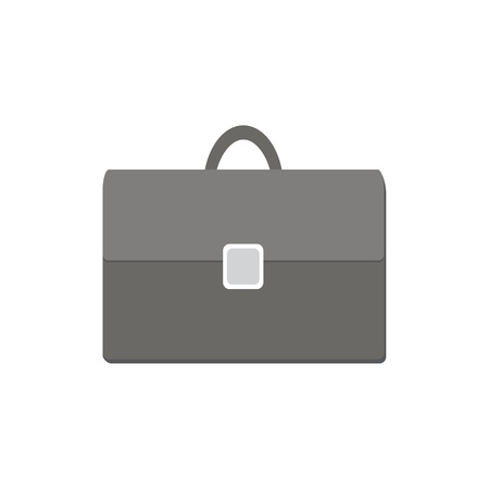 Briefcase flat icon isolated on white backgroundのイラスト素材