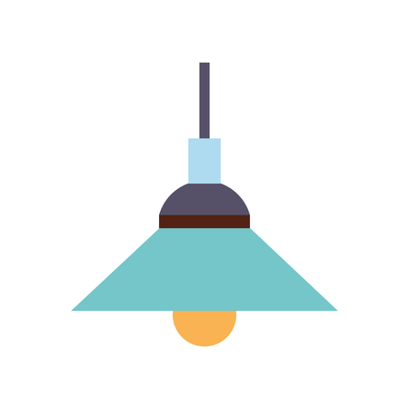 Lamp flat icon isolated on white backgroundのイラスト素材