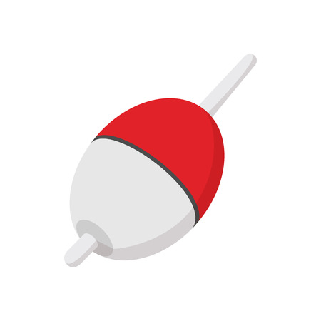 Bobber cartoon icon on a white backgroundのイラスト素材
