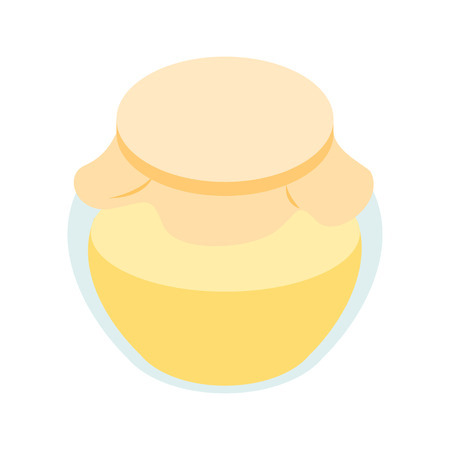 Honey bank isometric 3d icon on a white backgroundのイラスト素材