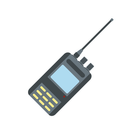 Radio flat icon isolated on white backgroundのイラスト素材