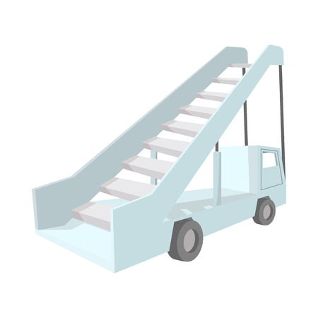 Gangway of the plane cartoon icon on a white backgroundのイラスト素材