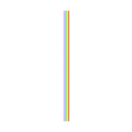 Rainbow icon in realistic style on a white backgroundのイラスト素材