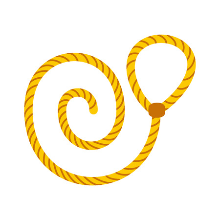 Lasso icon in flat style isolated on white backgroundのイラスト素材