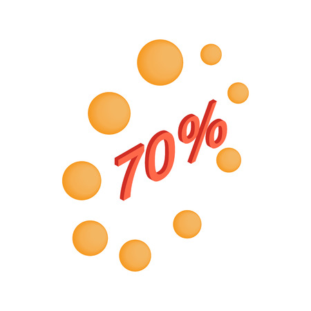 Loading circle sign icon in isometric 3d style on a white backgroundのイラスト素材