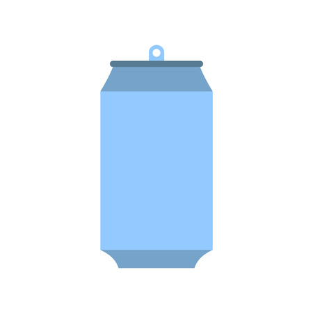 Aluminum can icon in flat style isolated on white backgroundのイラスト素材