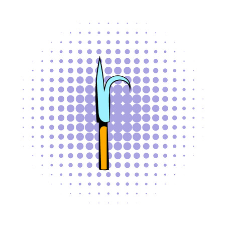 Scrap icon in comics style on a white backgroundのイラスト素材