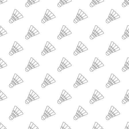 Badminton shuttlecock pattern seamless black for any designのイラスト素材