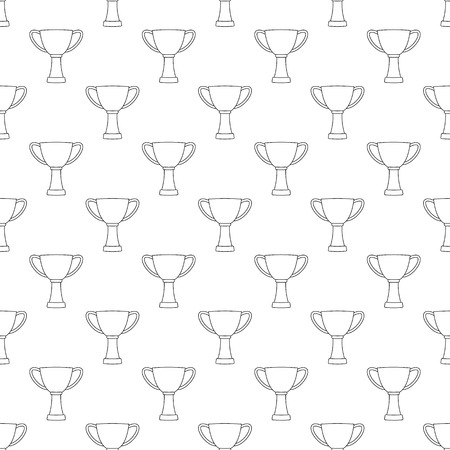 Cup pattern seamless black for any designのイラスト素材