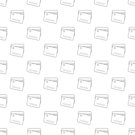 Credit card pattern seamless black for any designのイラスト素材