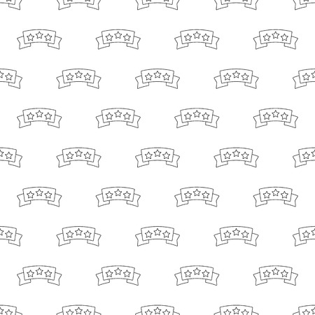 Banner pattern seamless black for any designのイラスト素材