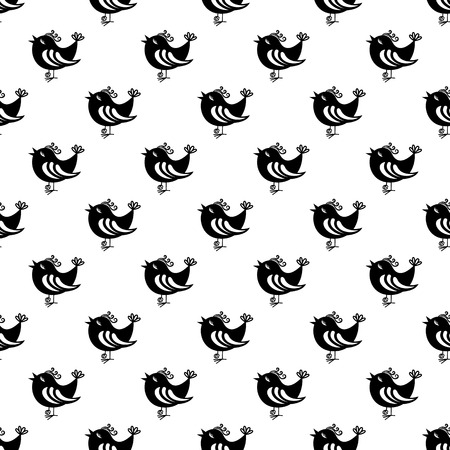 Bird pattern seamless black for any designのイラスト素材