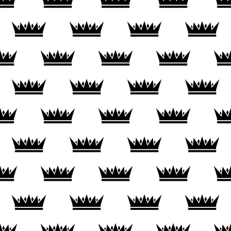 Crown pattern seamless black for any designのイラスト素材