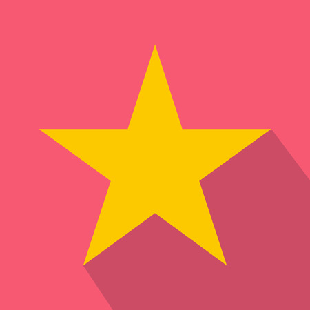 Star icon in flat style for any designのイラスト素材